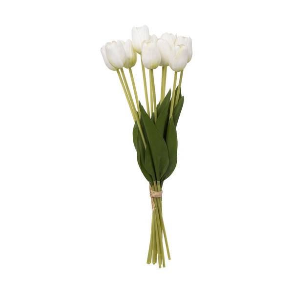 Bouquet de tulipes blanches H48cm 3S. x Home Meuble & Déco