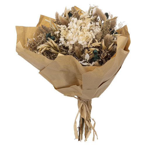 3S. x Home - Bouquet XL fleurs sechées D25cm - Plante artificielle
