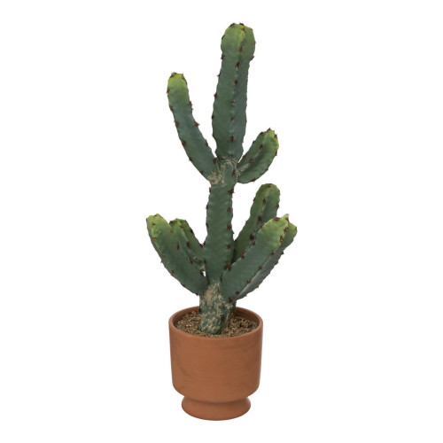 3S. x Home - Cactus en pot "Alicante" terracotta H49cm - Plante artificielle