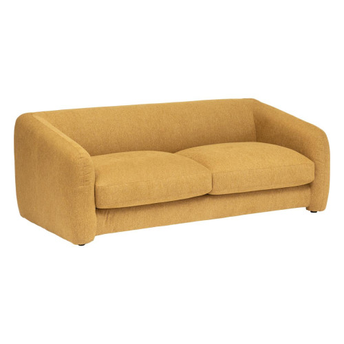 3S. x Home - Canapé convertible "Guppy", 3 places, jaune ocre - Canapé Convertible Design