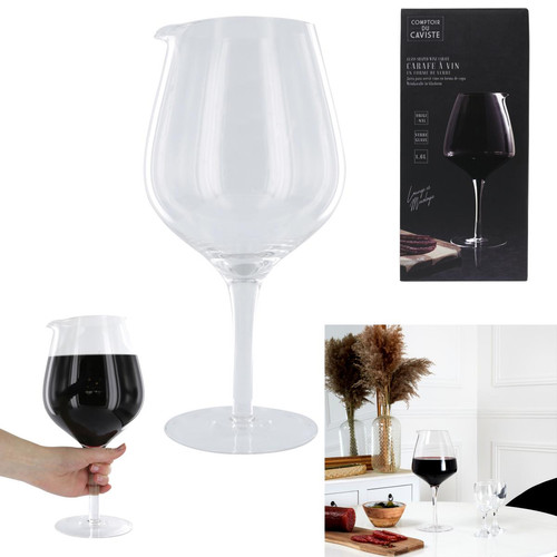 3S. x Home - Carafe Vin Forme Verre 1.6l M6 - French Days