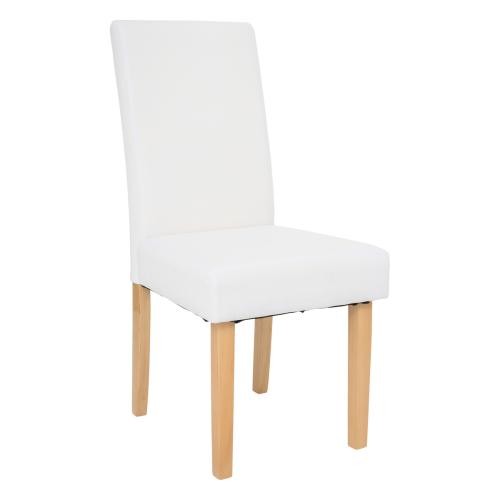 3S. x Home - Chaise à housser "Jana" blanc - Meuble Et Déco Design