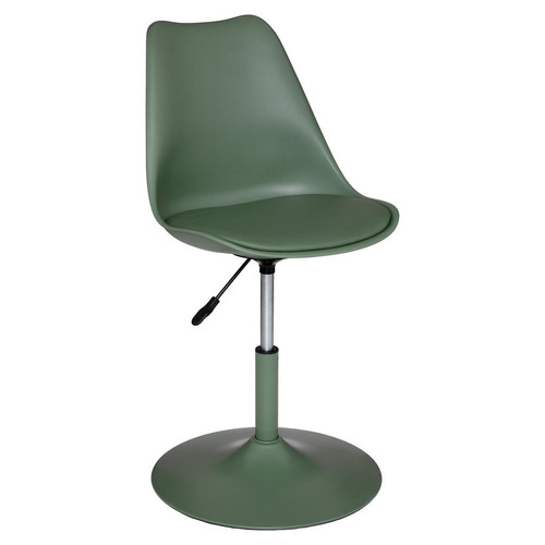 Chaise vert kaki en polypropylène 3S. x Home Meuble & Déco