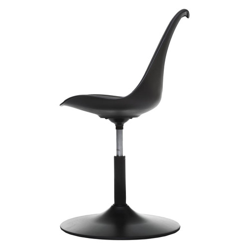 Chaise ajustable "Aiko" noir en polypropylène 3S. x Home