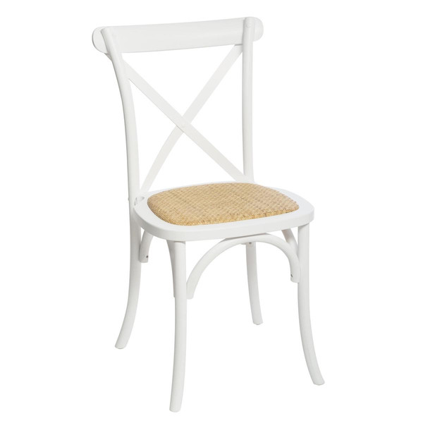 Chaise bistrot blanc Isak Blanc 3S. x Home Meuble & Déco