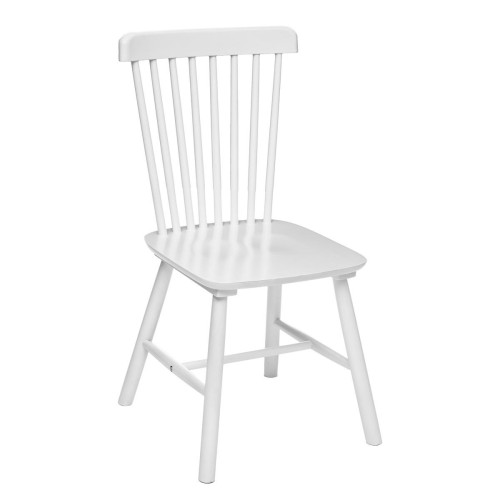 Chaise bois "Isabel" blanc Blanc 3S. x Home Meuble & Déco