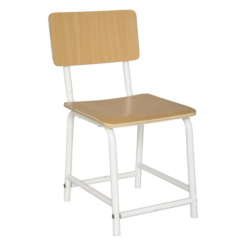 3S. x Home - Chaise écolier Charlie campagne, beige moyen - Chaise, fauteuil enfant