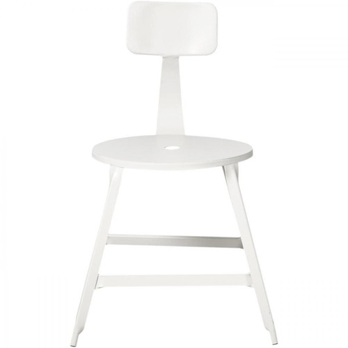 3S. x Home - Chaise Loft Métal Industriel blanc - Mobilier Deco