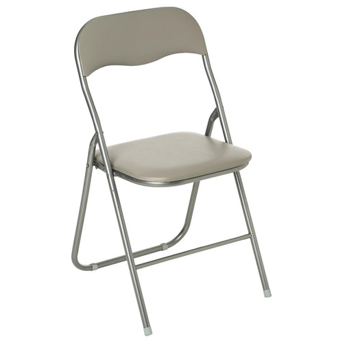 3S. x Home - Chaise Pliante Basic Taupe - Chaise Et Tabouret Et Banc Design