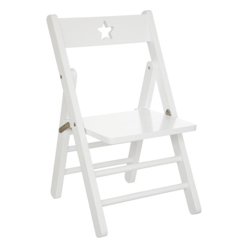 3S. x Home - Chaise pliante blanche - Chaise, fauteuil enfant