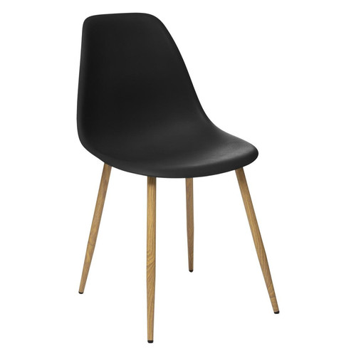 3S. x Home - Chaise "Taho" 44cm noir - Chaise Et Tabouret Et Banc Design