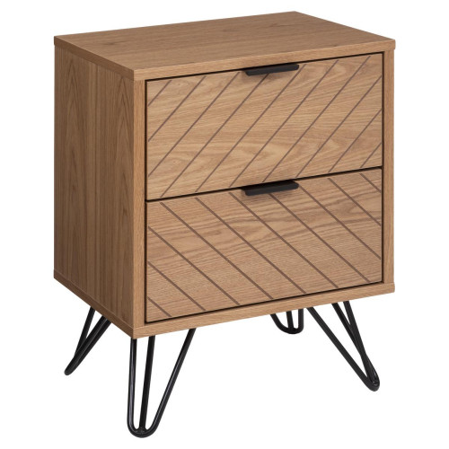 3S. x Home - Chevet "Naomi" 2 tiroirs - Table De Chevet Design
