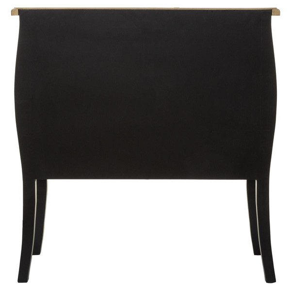 Commode "Chrysa" noire, 3 tiroirs Commode