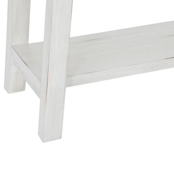 Console en bois avec plateau en Acacia "OLBIA" blanc 3S. x Home
