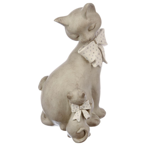 3S. x Home - Couple chat à noeud en résine - Statue Et Figurine Design