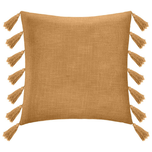 Coussin à pompons "Gypsy" ocre rouille 50x50 3S. x Home