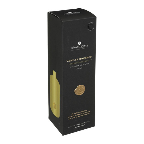 3S. x Home - Diffuseur "Enzo" vanille jaune moutarde 500 ml en verrevoir - Bougies et parfums d'intérieur