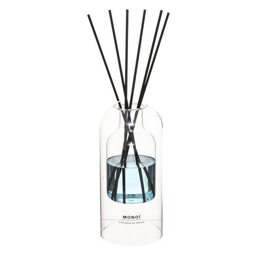 3S. x Home - Diffuseur "Ilan" 500 ml monoi bleu clair en verre - Bougies et parfums d'intérieur