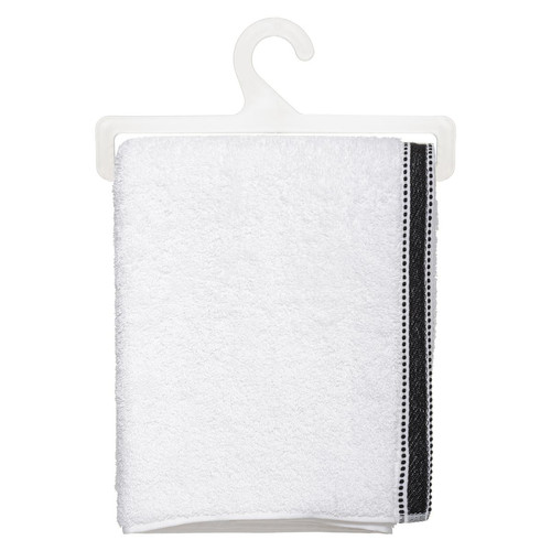 3S. x Home - Drap de douche "Joia" 550 70x130cm blanc - Serviette, drap de bain