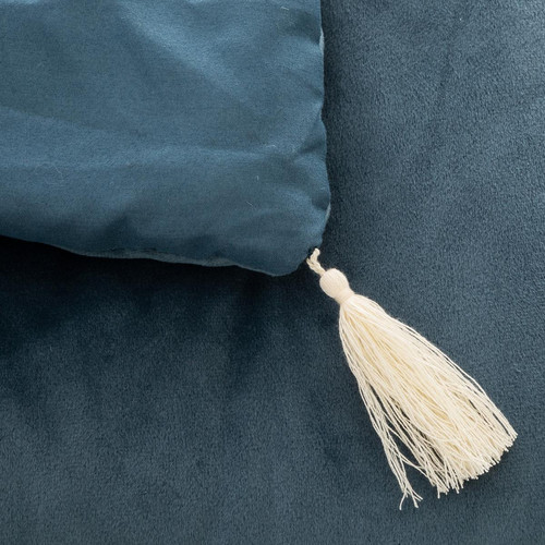 Édredon Velours Hiver Bleu Jetée de lit ou de canapé