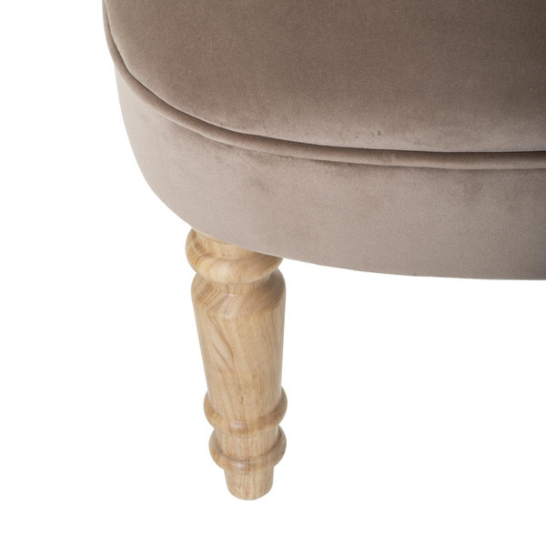 Fauteuil Velours Taupe 3S. x Home