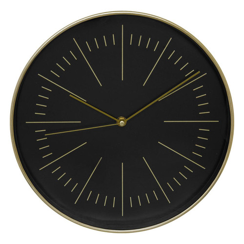 3S. x Home - Horloge verre rose et noir "Edith"  - La Déco Design