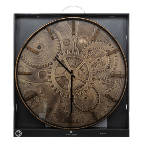 Horloge plastique mécanique DEYAN  Marron 3S. x Home Meuble & Déco