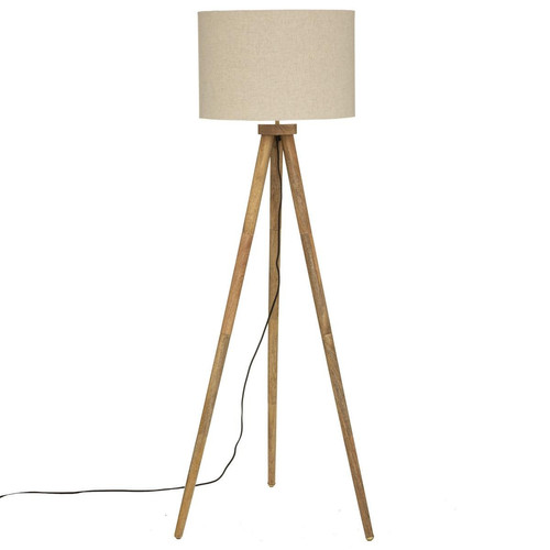 3S. x Home - Lampadaire A Trépied Olga Lin H 150 Beige - Lampes sur pieds Design