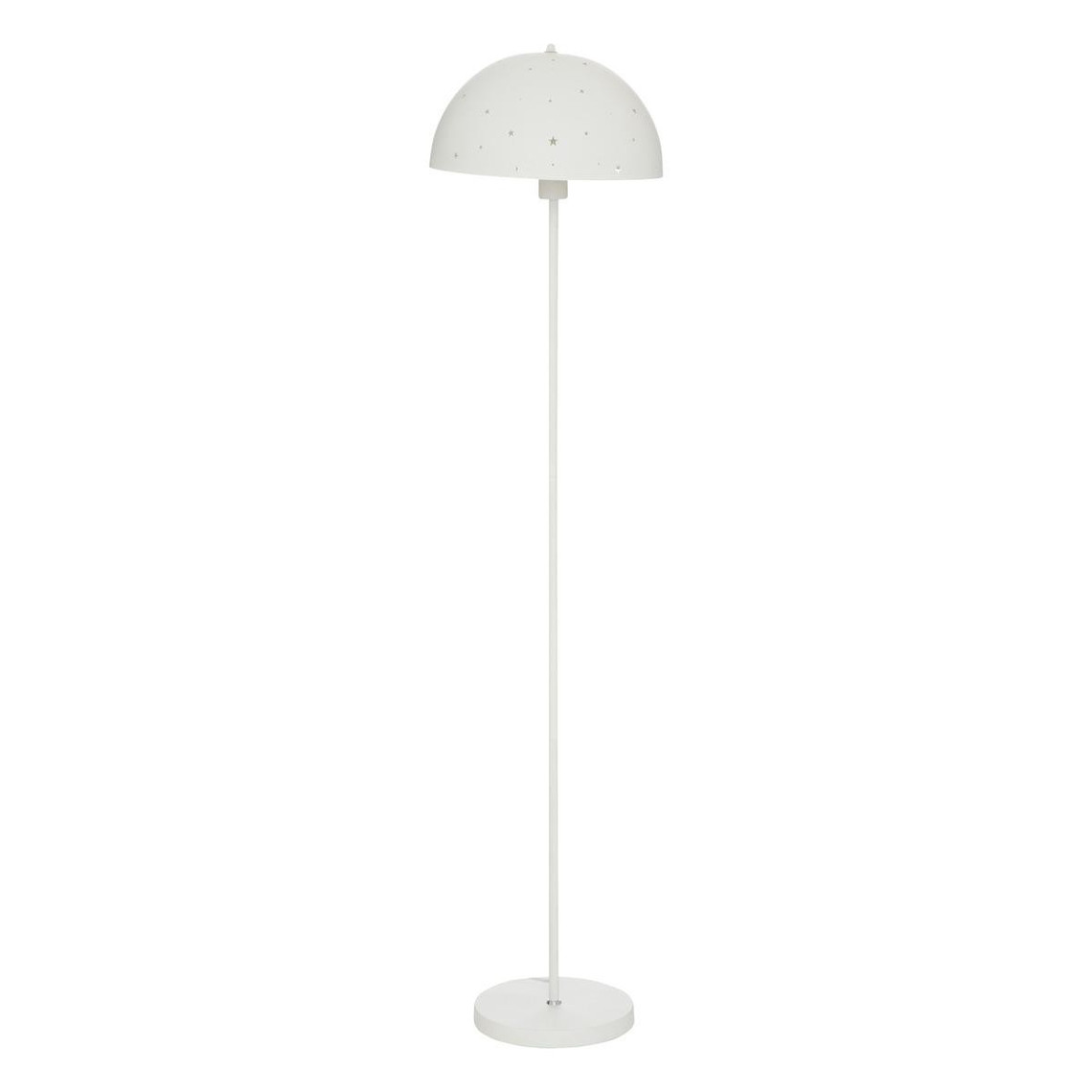 lampadaire enfant champignon, métal et cuivre, blanc, h150 cm
