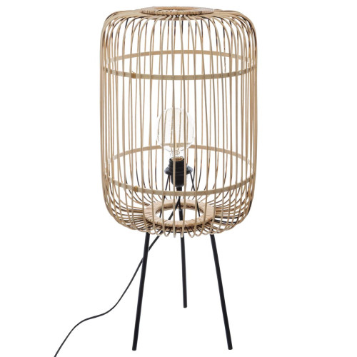 3S. x Home - Lampadaire Trépied Bambou - Lampe Design à poser