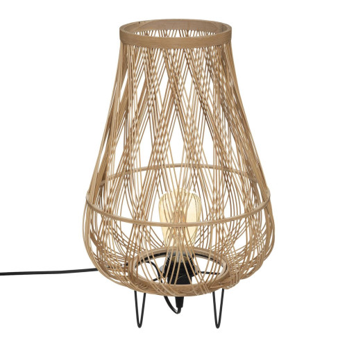 3S. x Home - Lampe à trépied "Daria" naturel h44cm - La Déco Design