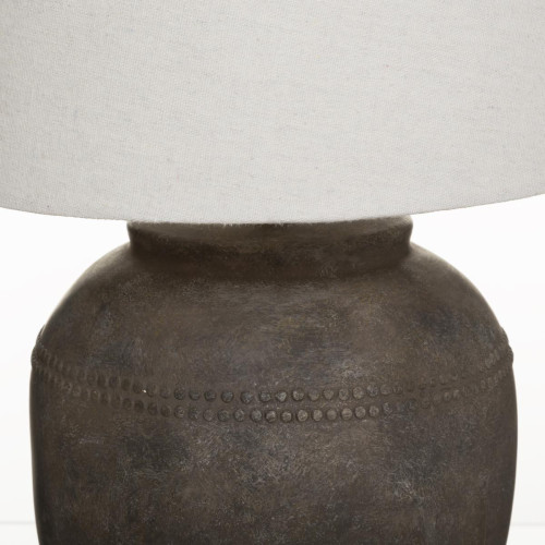 3S. x Home - Lampe "Ailen", céramique, marron H60 cm - Collection Vintage Meubles et Déco
