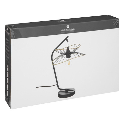 3S. x Home - Lampe arc "Alara" noir H50cm - La Déco Design