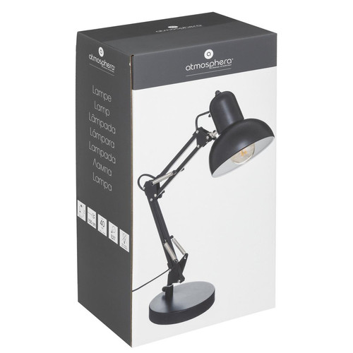 3S. x Home - Lampe arc Bren noir H55,8cm - Meuble Et Déco Design