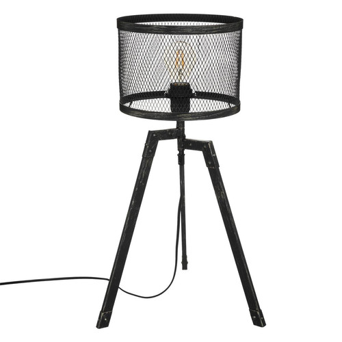 3S. x Home - Lampe avec trépied "Noah" noir H56 - Lampe Design à poser