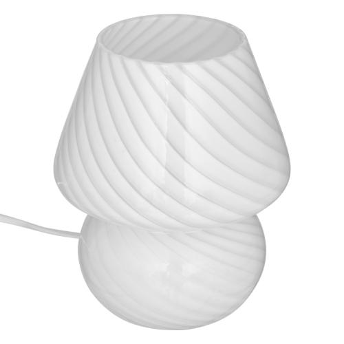 3S. x Home - Lampe champignon "Cara" H18cm blanc - La Déco Design