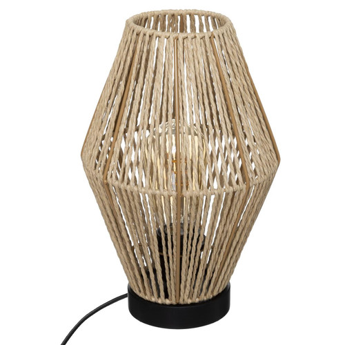 3S. x Home - Lampe Corde Aissa Nature H 32 - Lampe Design à poser