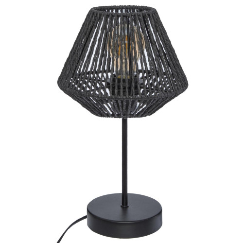 3S. x Home - Lampe Corde Noir Jily - Lampe Design à poser