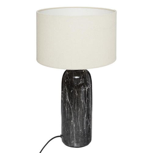 3S. x Home - Lampe Cyld Mapu Noir et Blanc H 48 - Lampe Design à poser