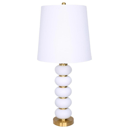 3S. x Home - Lampe De Table DEBBIE Métal Blanc - Lampe