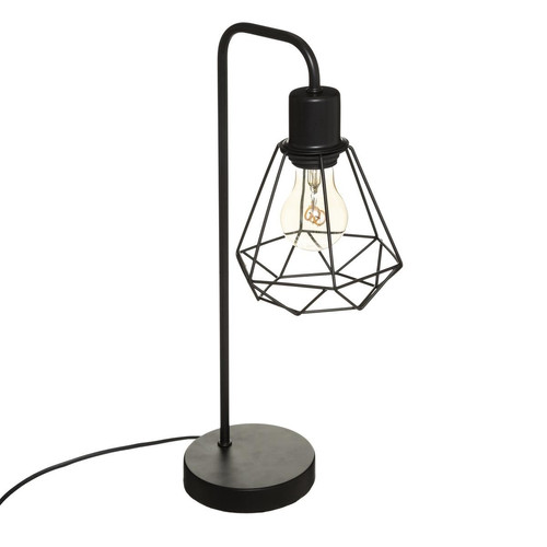 3S. x Home - Lampe droite "Flave" H46cm, noir - Lampe Design à poser