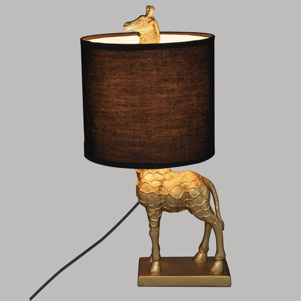 Lampe droite girafe doré H42cm 3S. x Home