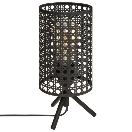 3S. x Home - Lampe droite "Katel" H28cm, noir - Lampe Design à poser