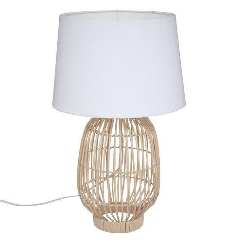 3S. x Home - Lampe droite Lucia H48,5cm, beige naturel - Lampe Design à poser