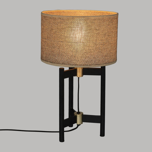Lampe "Levon", métal, noir, H51 cm 3S. x Home