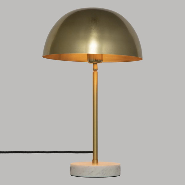 Lampe "Lilio", métal et marbre, doré, H46 cm 3S. x Home
