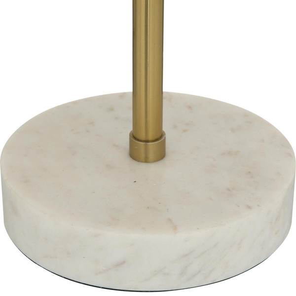 Lampe "Lilio", métal et marbre, doré, H46 cm Doré 3S. x Home Meuble & Déco