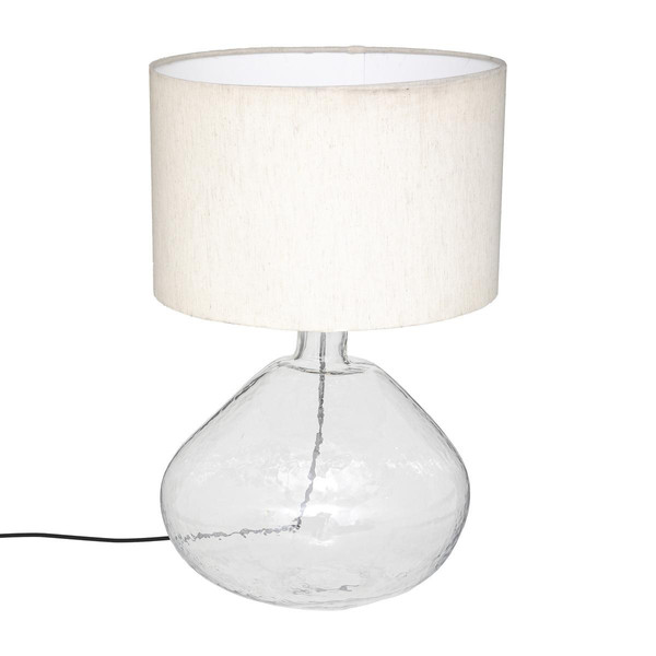 Lampe "Melly", métal et verre, blanc, H60 cm 3S. x Home Meuble & Déco