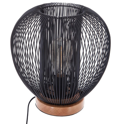 3S. x Home - Lampe métal fil noire H27 - Lampes et luminaires Design