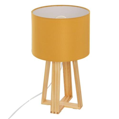 3S. x Home - Lampe "Molu" bois H35cm moutarde - Lampe Design à poser